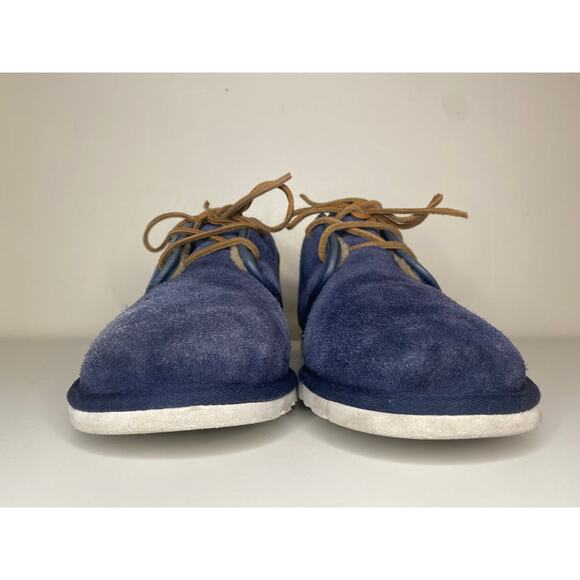 UGG CHUKKA BOOTS MENS 13 SUEDE LEATHER MAKSIM BLUE WOOL LINED LACE UP COMFORT - Picture 8 of 14